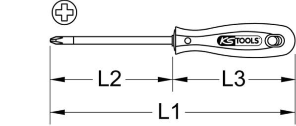 KS TOOLS Отвертка 153.1021